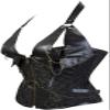ADELCE Women 14 Steel Bone Steampunk Faux Leather Retro Steel Boned Corset Waist Cincher Bustier Shapewear Black 4XL view 3