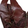 ADELCE Women 14 Steel Bone Steampunk Faux Leather Retro Steel Boned Corset Waist Cincher Bustier Shapewear Brown L view 4