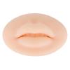 LUCKDANO 3D Silicone Lips Fake Lips for Lip Tattoo Practice Soft Real Skin Touch, Suitable for Novice Embroiderers, Showing Embroidery Skills (Light Beige) view 1