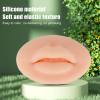 LUCKDANO 3D Silicone Lips Fake Lips for Lip Tattoo Practice Soft Real Skin Touch, Suitable for Novice Embroiderers, Showing Embroidery Skills (Light Beige) view 3
