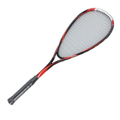 Carbon Lightweight Training Squash Racket, 350g, Oversized Head with Transparent String, Rubber Grip Handle for School, Gym, Park