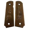 1911 Grips Classic Wood Full Size W/Screw and Wrench fits Springfield Colt Rock Grim Reaper view 2