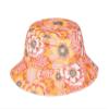 Roxy Girl's Tiny Honey Bucket Hat - Floral Print, Wide Brim, Soft Cotton, Sun Protection, Papaya Wild Flower view 1