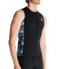 kowaku Men Wetsuit Top Sleeveless Swimsuit Neoprene Diving Vest Front Zip Wet Suit Zipper Diving Vest for Water Sports Kayaking, XXXL view 2