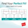 Hanes Girls' Brief Underwear, Stretch Cotton Panties for Girls, Assorted, 12-Pack view 4