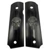 1911 Grips Classic Wood Full Size W/Screws & Torx Punisher Skull 1911 Sets-Black view 2