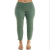 Zac & Rachel Women's Plus Pull-On Ankle Length Pants with Millennium Fabric, Laurel Wreath, 24W view 1