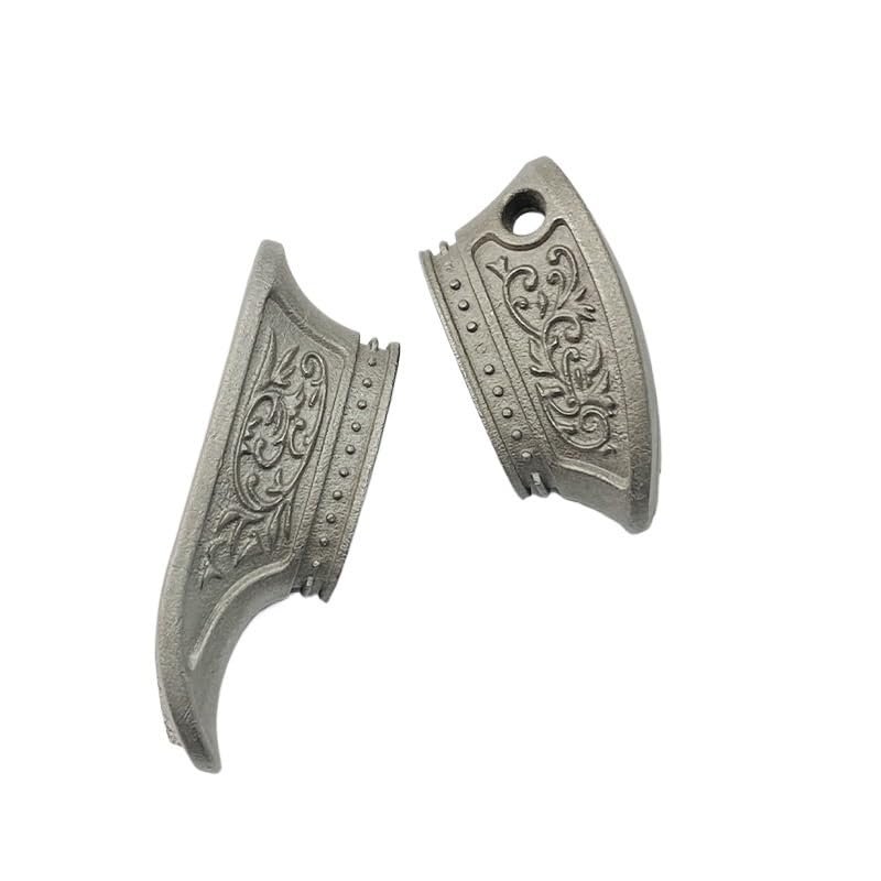 2-Piece Set Steel Knife Finger Guard Protector, Casting DIY Handle Tool Making Accessory
