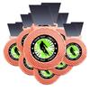 10 Pack Cycling Award Medal, Customizable, Specify YOUR CUSTOM TEXT cycling / bicycle medallion. Large 3-1/8W x 3-1/2H Quality medal made from heavy metal alloys. Printed, packaged in USA view 1