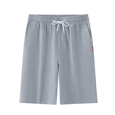 Mens Casual Shorts 9" Inseam Elastic Waist Drawstring Shorts Summer Regular Fit Beach Vacation SweatShorts with Pockets Gray