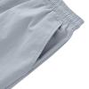 Mens Casual Shorts 9" Inseam Elastic Waist Drawstring Shorts Summer Regular Fit Beach Vacation SweatShorts with Pockets Gray view 4