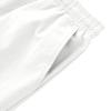Mens Casual Shorts 9" Inseam Elastic Waist Drawstring Shorts Summer Regular Fit Beach Vacation SweatShorts with Pockets White view 4