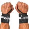 EVMT Premium Wrist Wraps (Black)  Heavy-Duty 18" Support Straps for Men & Women  Durable Wrist Wraps For Weightlifting for Strength Training, Gym Workouts, Deadlifts, Bodybuilding & Powerlifting view 1