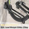 CyclingDeal Bike Wall Mount Rack - Vertical Adjustable Foldable Bicycle Parking Rack - for 20"-29" MTB 700C Road Bikes Home Garage Storage - Max. Tire Width 2.4" - 1 Pack view 4