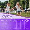 Kids Inline Skates for Girls Ages 6-12, Adjustable 4 Size Blades Roller Kids Skates for Girls and Boys, Youth and Teens, Beginner with Full Wheels Illuminating (Black&Purple, Large Size) view 4