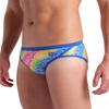 ARENA Performance Men's Let It Beat Collection Swim Briefs MaxLife Swimsuit Athletic Pool Training Competitive Bathing Suit, Royal/White Multi, US Size 28 view 3