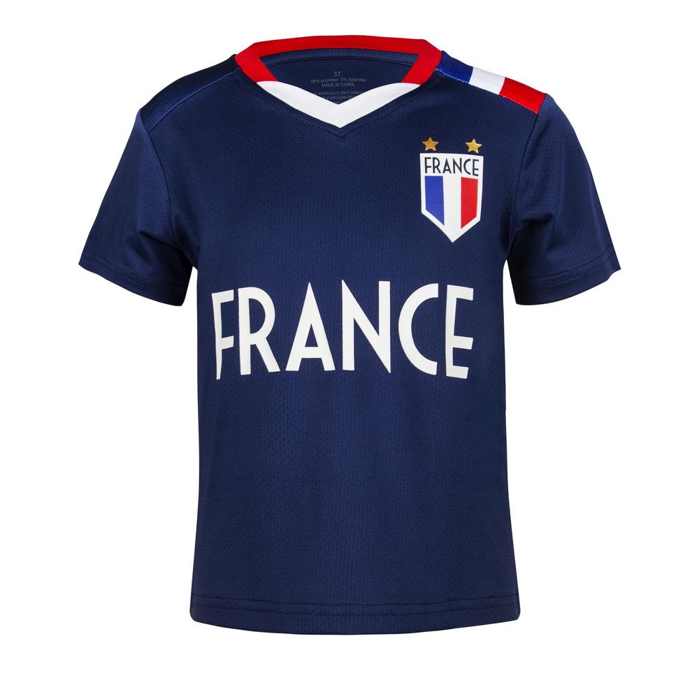 Cnins Mens France Jersey - French Style Soccer Shirt for Women & Men (Moisture-Wicking, S-3XL) (CNSK-FR, M)