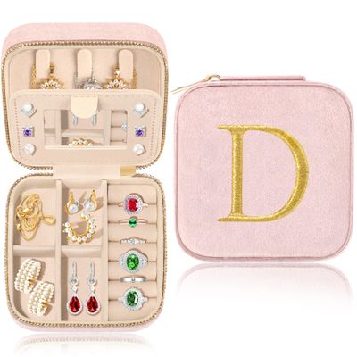 JSTUMB Jewelry Organizer Woman Teen Girl Gifts Trendy Stuff Travel Gifts For Women Best Friends Besties Anniversary Christmas Graduation Gifts For Her Travel Jewelry Case For Women D