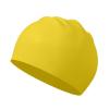 JCUIYyo Pool Solid Color Silicone Ears Long Hair Large Swim Caps Silicone Swimming Caps High Elastic Diving Hat Bathing(Yellow), 22.5*19 cm view 1