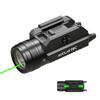 AUCLAYTEC 1200 Lumen Pistol Light Laser Combo Green Beam Tactical Flashlight, Pistol Flashlight Adjustable Slide Locating Keys for Picatinny view 1