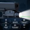 AUCLAYTEC 1200 Lumen Pistol Light Laser Combo Green Beam Tactical Flashlight, Pistol Flashlight Adjustable Slide Locating Keys for Picatinny view 2