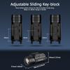 AUCLAYTEC 1200 Lumen Pistol Light Laser Combo Green Beam Tactical Flashlight, Pistol Flashlight Adjustable Slide Locating Keys for Picatinny view 4