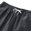 Generic Mens Casual Shorts 9"" Inseam Elastic Waist Drawstring Shorts Summer Regular Fit Beach Vacation Sweatshorts with Pockets Dark Gray, XX-Large view 3