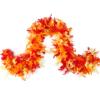 MAOFENG Chandelle Turkey Feather Boa 1.64 Yards 30g for Halloween Dancing Wedding Party DIY Craft Costume Decoration Feather Boa,Red Orange Yellow view 1
