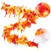 MAOFENG Chandelle Turkey Feather Boa 1.64 Yards 30g for Halloween Dancing Wedding Party DIY Craft Costume Decoration Feather Boa,Red Orange Yellow view 2