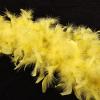 MAOFENG Chandelle Turkey Feather Boa 1.64 Yards 30g for Halloween Dancing Wedding Party DIY Craft Costume Decoration Feather Boa,Yellow view 3