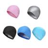JCUIYyo Elastic Waterproof PU Ears Long Hair Sports Swim Pool SPA Hat Swimming Cap for Men Women Adults(Blue) view 2