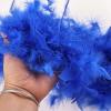 MAOFENG Chandelle Turkey Feather Boa 1.64 Yards 30g for Halloween Dancing Wedding Party DIY Craft Costume Decoration Feather Boa,Royal Blue view 3