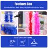 MAOFENG Chandelle Turkey Feather Boa 1.64 Yards 30g for Halloween Dancing Wedding Party DIY Craft Costume Decoration Feather Boa,Royal Blue view 4