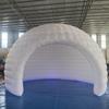 Striking Inflatable Igloo Dome Tent with Led Strips & Big Opening Outdoor Portable Nightclub Disco Igloo Party Wedding House White Oxford Air Marquee for Events (26.2Ft 8m D) view 3