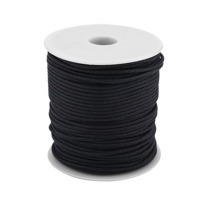 FLEXMAN 50M Spool Braided Bow Fishing Line, 2mm Dia 396Lb Pulling Force Wear Resistance Speargun Reel Line, Spearfishing Line for Fishing Rope, Strapping (Black)
