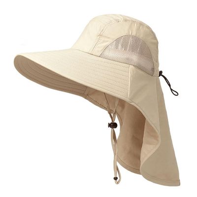 SagaSave 6 Colors Optional Fishing Hat Wide Brim Sun Protection Hat Outdoor UPF 50+ for Camping Hiking Travelling Fishing Cycling Kayaking and Other Outdoor Activities(Khaki)