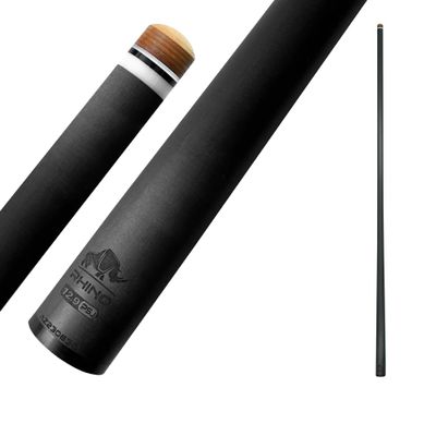 RHINO - 30" / Speed Joint (PSJ) Carbon Pool Cue Single Shaft, Tip, 12.9mm. Low Deflection Technology, Ultra-Smooth, pro Taper