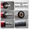RHINO - 30" / Speed Joint (PSJ) Carbon Pool Cue Single Shaft, Tip, 12.9mm. Low Deflection Technology, Ultra-Smooth, pro Taper view 3