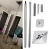 Spinning Pole Portable Removable Household Stripper Pole Rotating Dance Pole, Spinning Static Dancing Pole for Home Apartment Bedroom Carpet Hardwood Floor, 2.2m-3.8m Adjustable Height Stainless Steel view 1