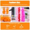 MAOFENG Chandelle Turkey Feather Boa 1.64 Yards 30g for Halloween Dancing Wedding Party DIY Craft Costume Decoration Feather Boa,Orange view 4