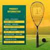 XCTTEDV Squash Racket, Ultra Light Composite Carbon Integrated Professional Competition Training Squash Racquets for Women Men Outdoor Sports (Orange) view 2