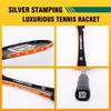 XCTTEDV Squash Racket, Ultra Light Composite Carbon Integrated Professional Competition Training Squash Racquets for Women Men Outdoor Sports (Orange) view 3