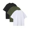 Men's Oversized Cotton T-Shirts Drop Shoulder Shirts Crew Neck Solid Casual T Shirt Short Sleeve Basic Tee view 1
