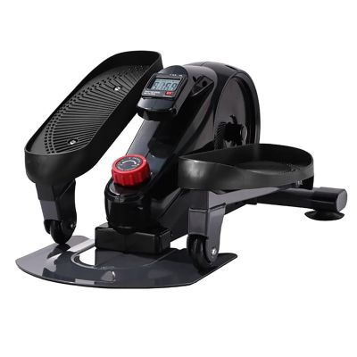 Foot Pedal Exerciser, Mini Elliptical with Portable Handle and LED Display, 8 Gear Resistance Adjustable and 120 Kg Load, Anti-Slip Pedal and Ergonomic Design, for Fitness, Exercising
