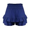 Lastesso Womens Shorts Dressy Casual Shorts for Women Trendy Cute Flowy Dance Shorts Ruched High Waisted Summer Vacation Shorts Comfy Cotton Short Pants view 3