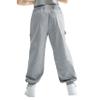 Rolanko Girls Cargo Pants, Elastic Loose Tapered Cargo Jogger Pants with Multi Pockets for Girls Cargo Trousers (Grey, 8-10) view 4