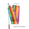 YMXHYC Dance Ribbons 8 Pcs Suit Streamers Gym Ribbon Scarfs Dance Pole Kits Stick Ribbons Wand view 2