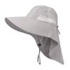 SagaSave 6 Colors Optional Fishing Hat Wide Brim Sun Protection Hat Outdoor UPF 50+ for Camping Hiking Travelling Fishing Cycling Kayaking and Other Outdoor Activities(Light Grey) view 1