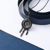 constantlife Circle of Life Dreamcatcher Cremation Jewelry for Ashes Stainless Steel Crystal Pendant Urn Necklace Keepsake Human Pet Memorial Gift for Women Men (Black-Blue) view 4