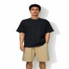 Men's Oversized Cotton T-Shirts Drop Shoulder Shirts Crew Neck Solid Casual T Shirt Short Sleeve Basic Tee view 3